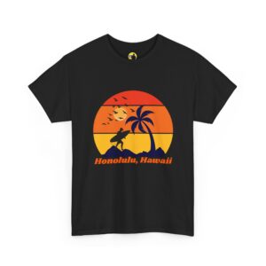 Honolulu Hawaii Sunset Surf Tee