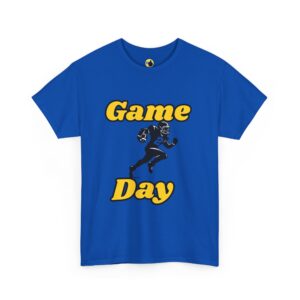 Game Day Football T-Shirt — Blue Team Spirit Tee