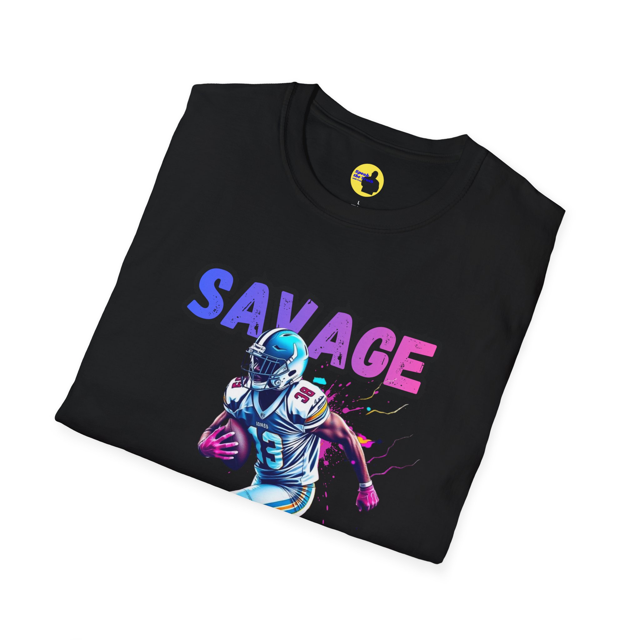 Savage Retro Neon Football T-Shirt - Image 12