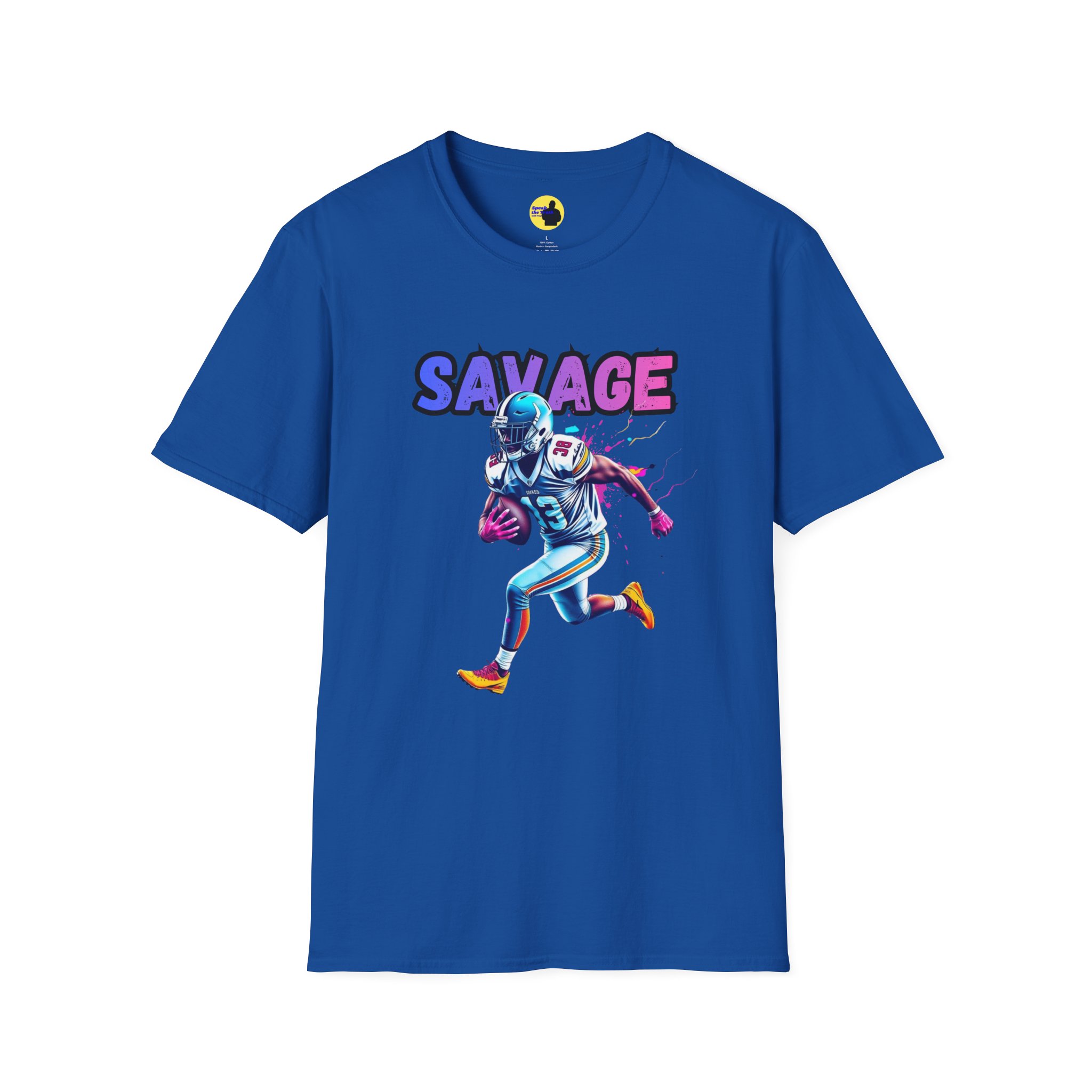 Savage Retro Neon Football T-Shirt