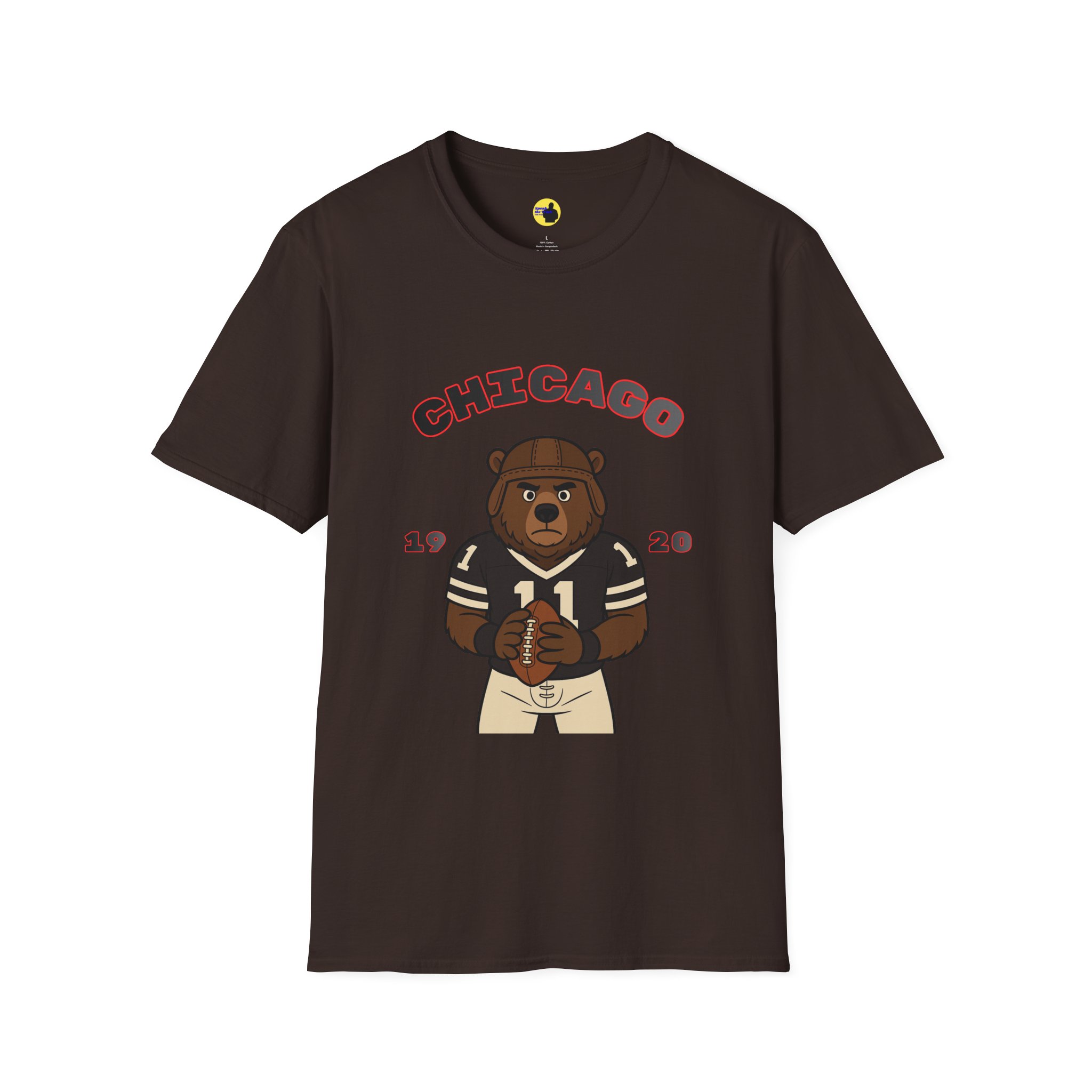 Chicago Football Bear T-Shirt - Image 9