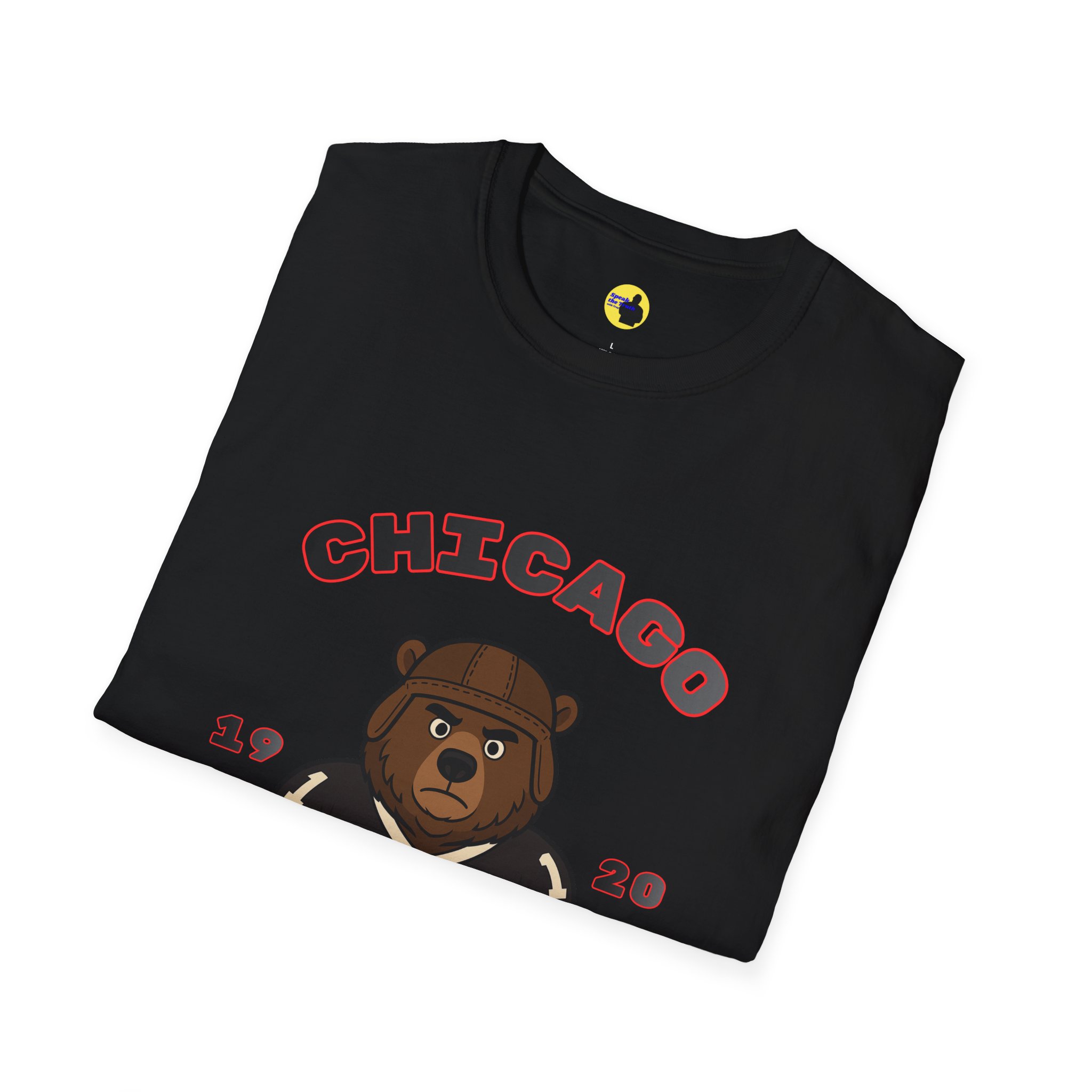 Chicago Football Bear T-Shirt - Image 4