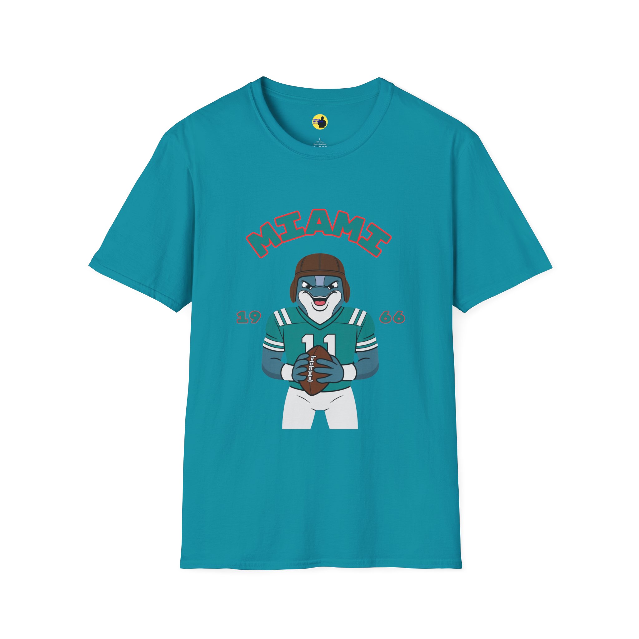 Miami Vintage Football Player T-Shirt - Image 5