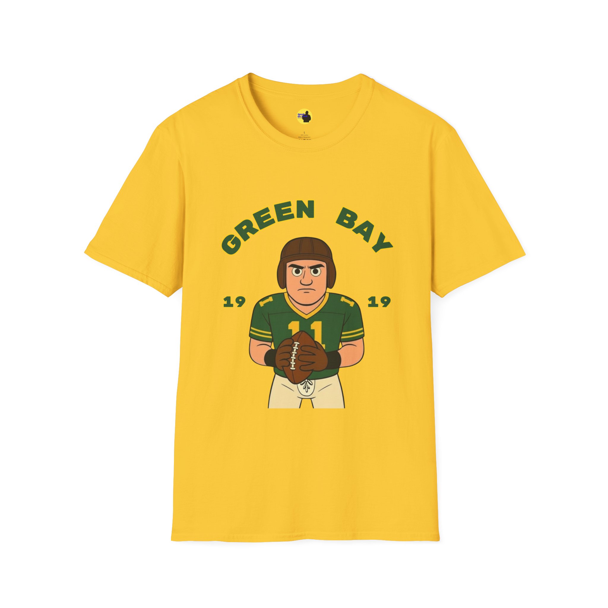 Green Bay Football Player Graphic T-Shirt - Image 9