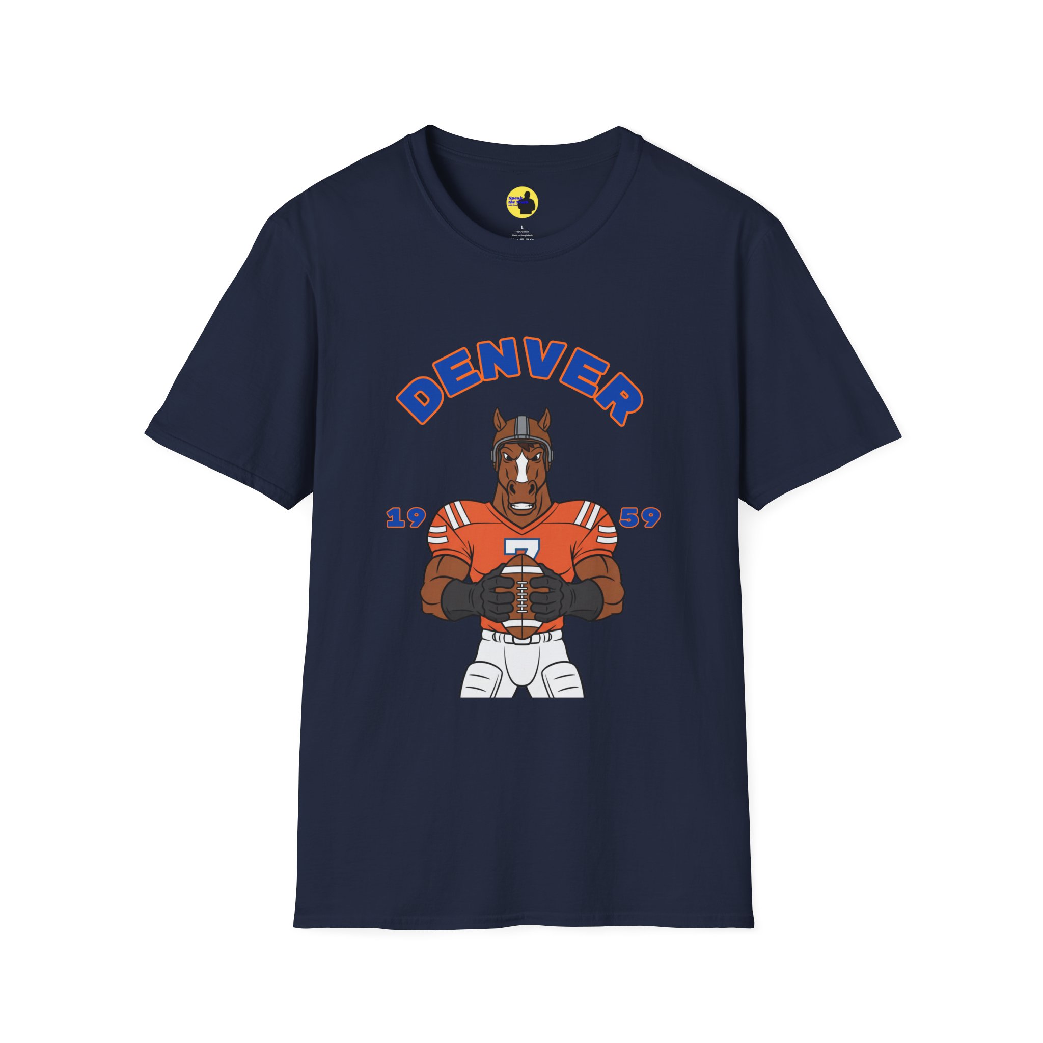 Denver Broncos Mascot Football T-Shirt