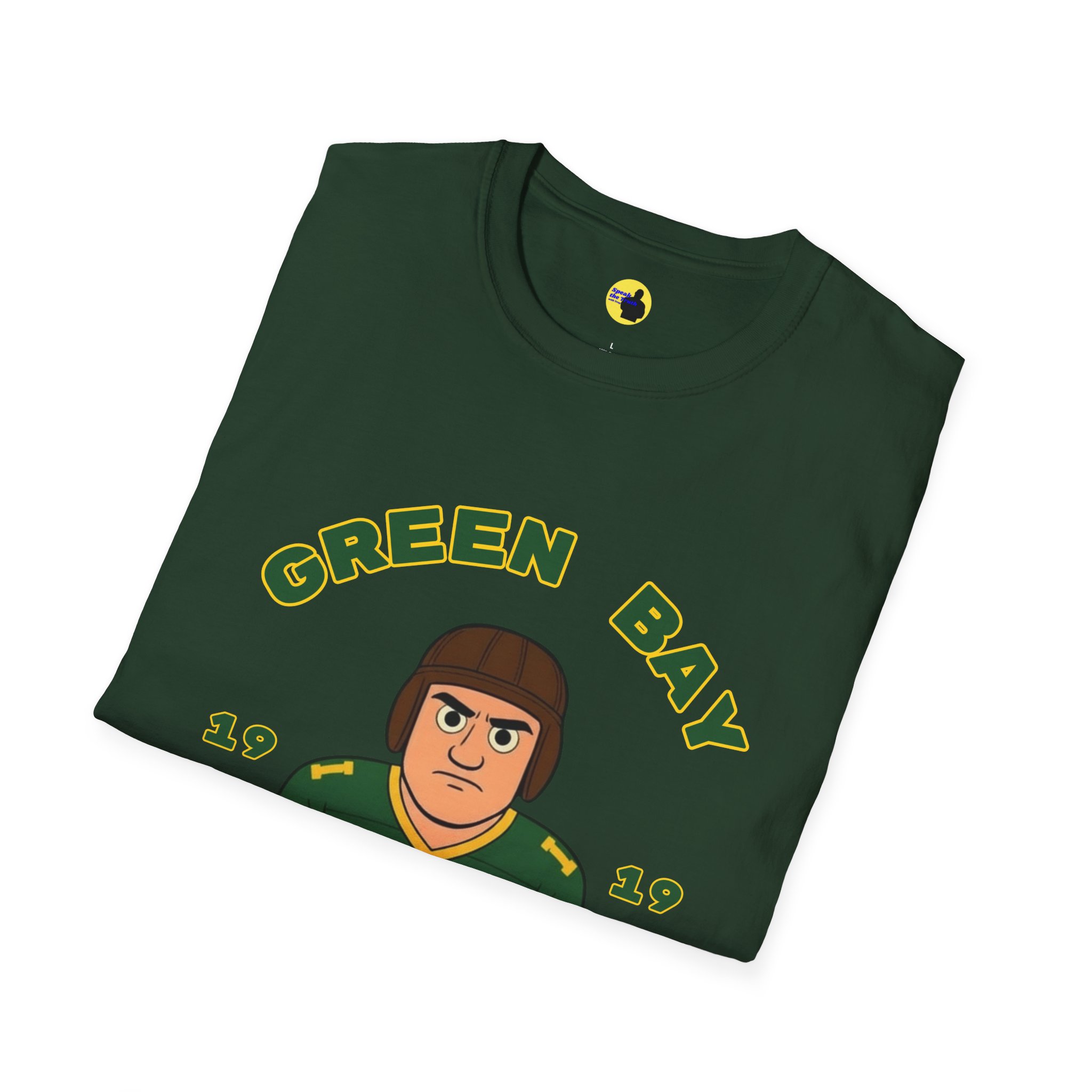 Green Bay Football Player Graphic T-Shirt - Image 4