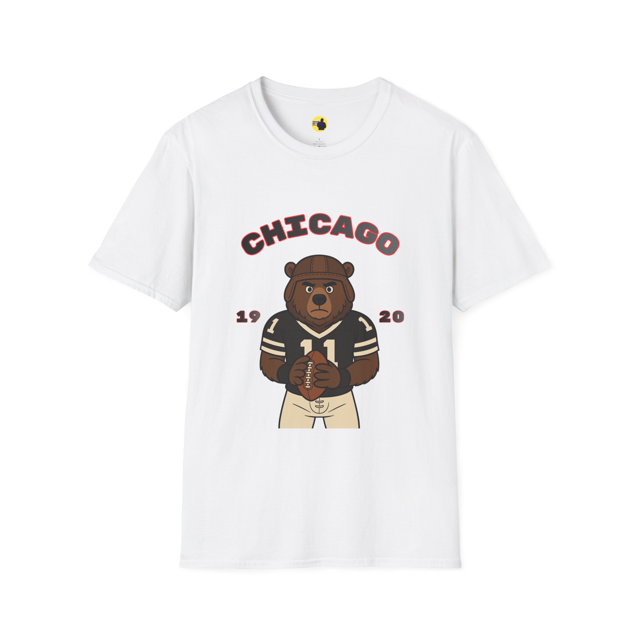 Chicago Football Bear T-Shirt - Image 5