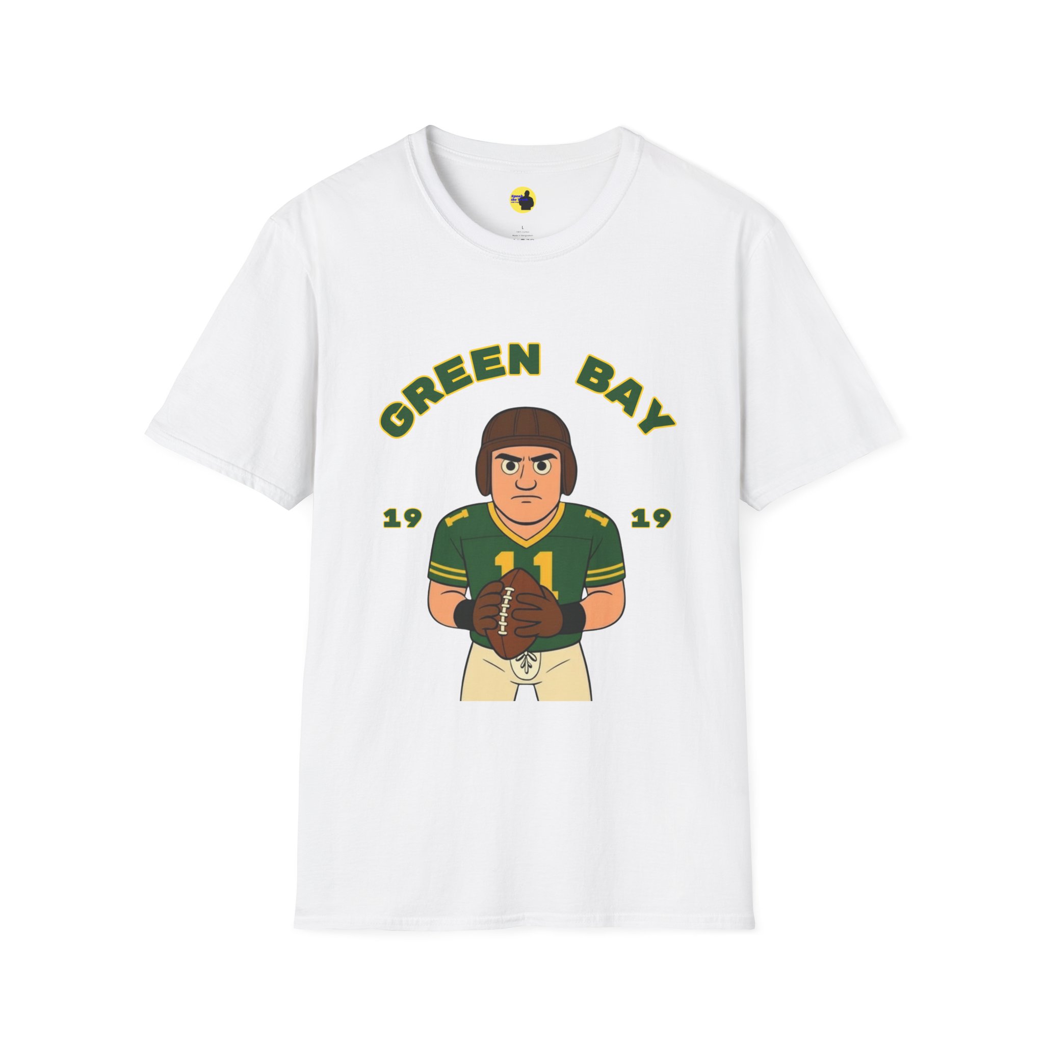 Green Bay Football Player Graphic T-Shirt - Image 5